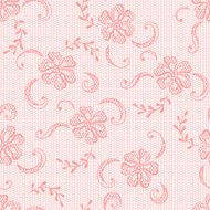 Vintage lace background ornamental flowers Vector texture N11