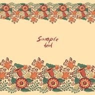 Card with floral borders and place for text
