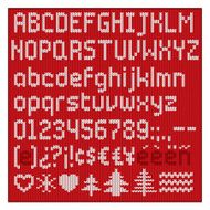 Knitted alphabet N2