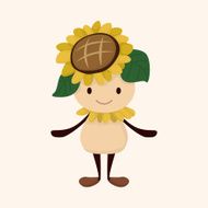 flower elf theme elements vector eps N35