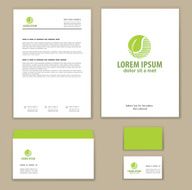 Eco green leaf logo template N2