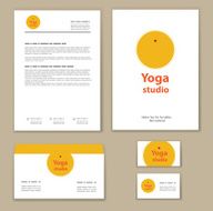 Yoga studio branding set N2