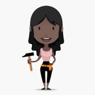 DIY Girl Illustation N4