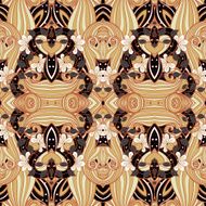 Seamless Abstract Tribal Pattern (Vector) N22