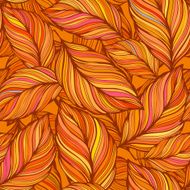 Seamless Fall Leaf Vector Illustration