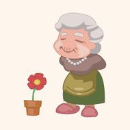 family grandmother character theme elements N41