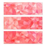 Set of Abstract Geometric Polygonal Backgrounds N9