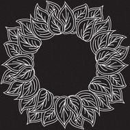 vector doodle pattern of spirals swirls and flowers N9