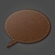 leather labels Vector illustration