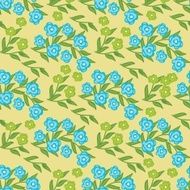 Floral seamless pattern with pink and yellow flowers N2