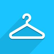 clothes hanger icon great for any use Vector EPS10