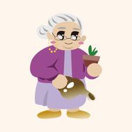 family grandmother character theme elements N43