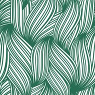 Green abstract seamless background of striped leaves