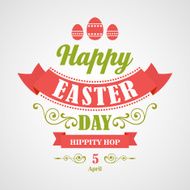 Happy Easter Typographical Background