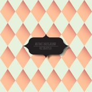 Vintage frame on pink background vector eps10