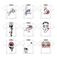 Hipsters doodle style fashionable t-shirts designs N2