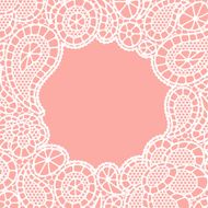 Seamless vintage fashion lace pattern with abstract flowers N3