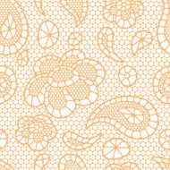 Seamless vintage fashion lace pattern with abstract flowers N5