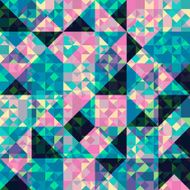 Retro pattern of geometric shapes N17