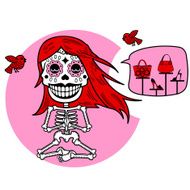 Skeletons T-shirt Meditacion Woman