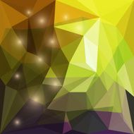 Abstract bright polygonal triangular background with glaring lights for design N38