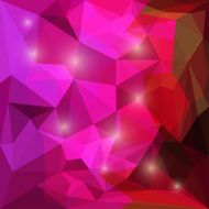 Abstract bright polygonal triangular background with glaring lights for design N40