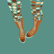 Polka dot tights
