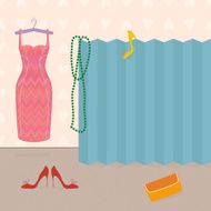 Getting dressed girl&#039;s boudoir