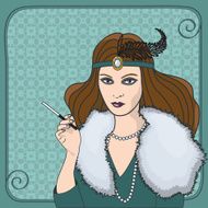 Retro lady N5