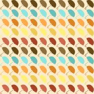 Seamless pattern with umbrellas in retro style