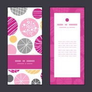 Vector abstract textured bubbles vertical frame pattern invitation greeting cards N2