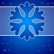 Christmas vector background with snowflakes of lace N2
