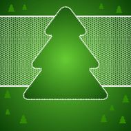 Christmas vector background with tree of lace N2