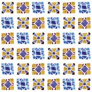 Vector Seamless Background with Watercolor Geometric Pattern