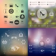 fashion infographic with unfocused background N58