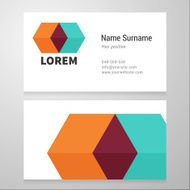 Modern business card template N15