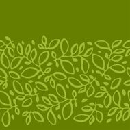 Seamless nature pattern with abstract leaves