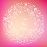 Wedding floral background
