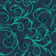 Abstract vintage seamless damask pattern N24