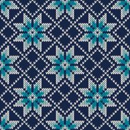 Knitted Vintage Sweater Design Fair Isle Seamless Pattern N2