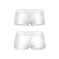 Vector White Shorts for Women Isolated on Background N5