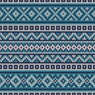 Knitted Sweater Design Fair Isle Seamless Pattern N3
