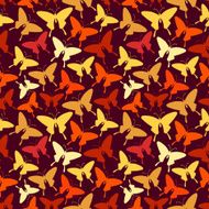 Seamless pattern with stylized butterflies N8