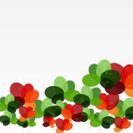 Abstract background with Flowers Vector Illustration N5