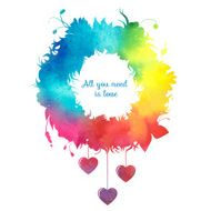 Happy Valentine's Day card with angels for your design N3