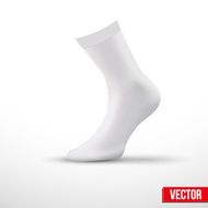 Realistic layout of white socks A simple example vector