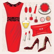 Fashionable set with a dress N2