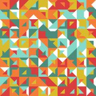 Seamless geometric vintage pattern With triangles