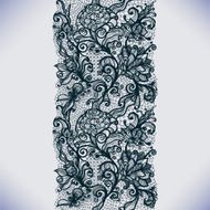 Abstract Lace Ribbon Vertical Seamless Pattern N4