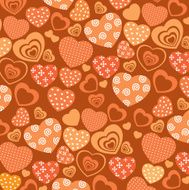seamless hearts pattern - Illustration N2